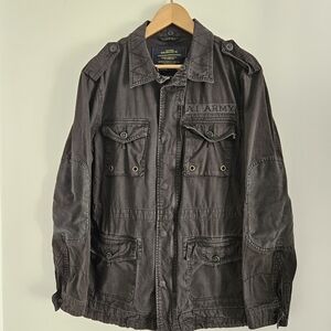 Alpha Industries Jacket Mens Small Black AI Army M-65 Field Utility Military